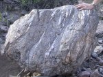 Vein of some quartz type formation