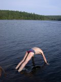 Another swim is a must after the buggy end to our inland trek